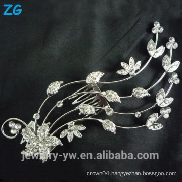 Fashion Design full crystal hair combs flower wedding hair comb wholesale hair accessories